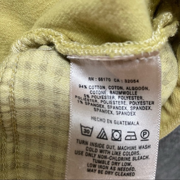 Anthropologie Pilcro and the Letterpress chartreuse skinny jeans - Picture 8 of 9